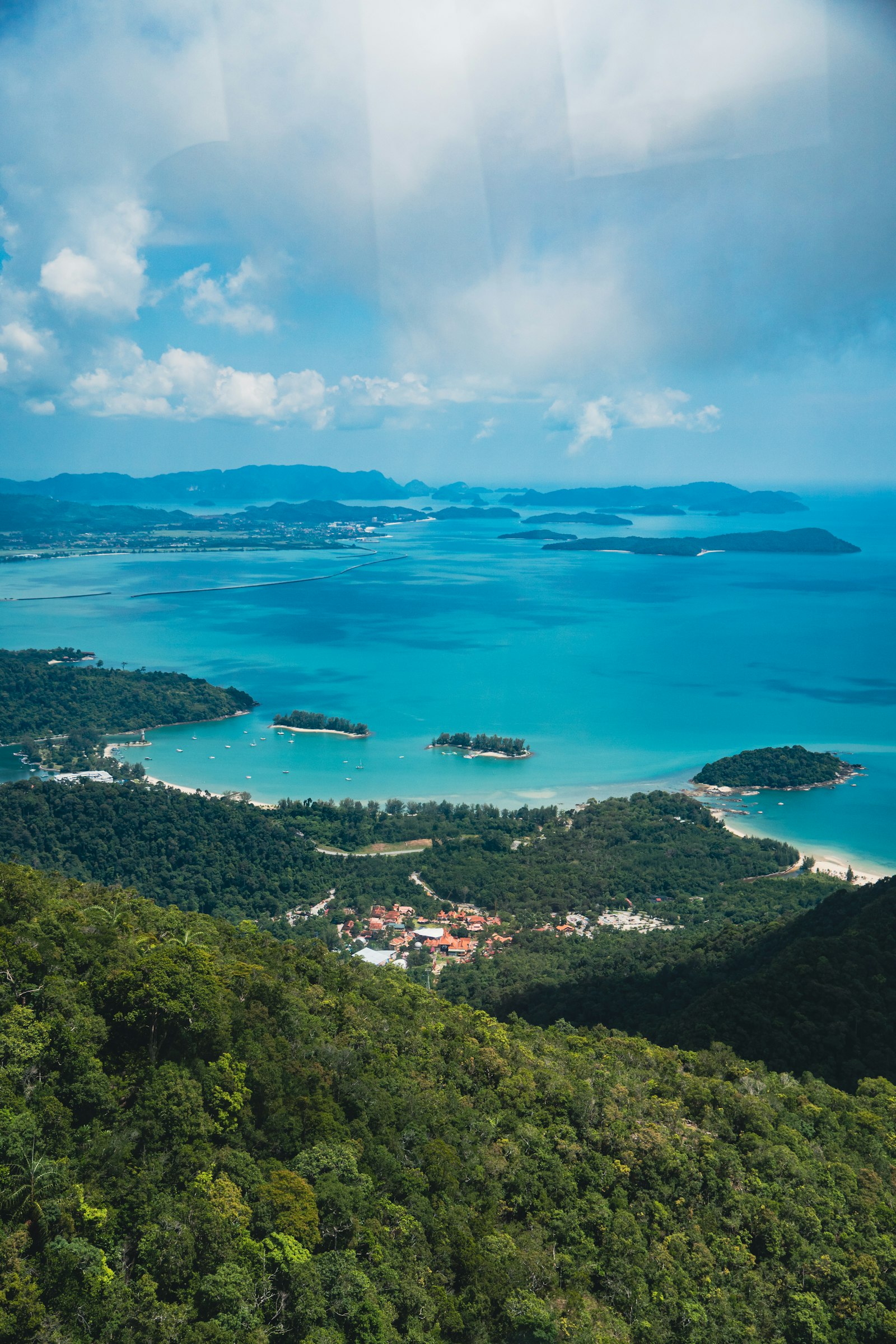 View toward the sea from high ground on Langkawi